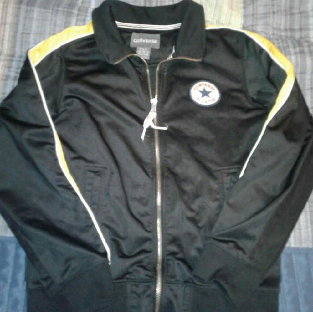 Converse zip up athletic jacket